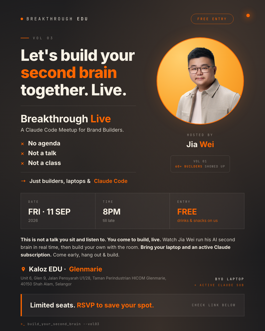 Breakthrough Live Vol 03 poster